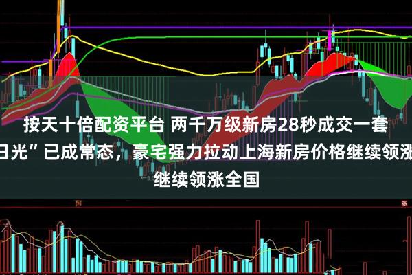 按天十倍配资平台 两千万级新房28秒成交一套，“日光”已成常态，豪宅强力拉动上海新房价格继续领涨全国